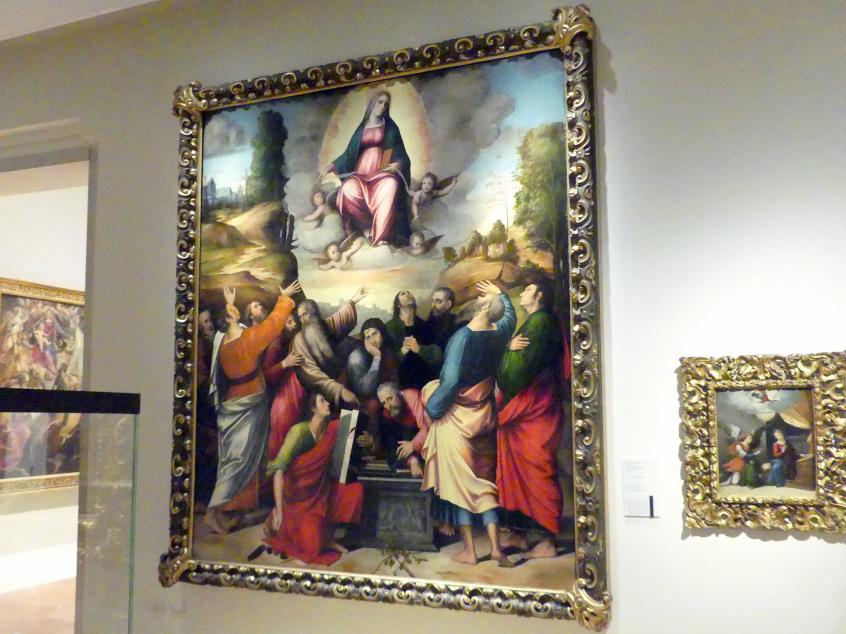 Giulio Raibolini (Giulio Francia) (1513), Mariä Aufnahme in den Himmel, Mirandola, Chiesa di Santa Maria Maggiore, jetzt Modena, Galleria Estense, Saal 14, 1513, Bild 2/3