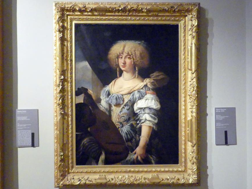 Bildnis der Maria Beatrice d’Este (1658–1718) mit einem Pagen, Modena, Galleria Estense, Saal 15, um 1675–1680