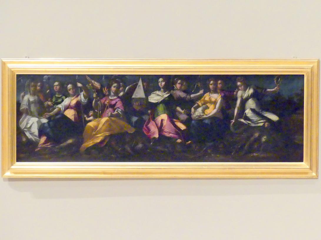 Gaspare Venturini (1592), Serie von vier Allegorien auf das Haus d'Este, Ferrara, Palazzo dei Diamanti, jetzt Modena, Galleria Estense, Saal 18, 1592–1593, Bild 4/5