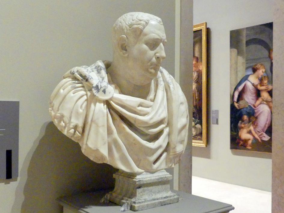 Büste eines Unbekannten, sogenannter Vitellio, Modena, Galleria Estense, Saal 18, 16. Jhd., Bild 2/5