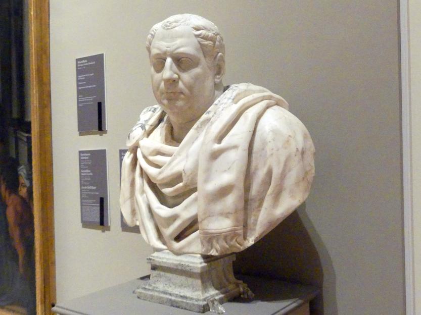 Büste eines Unbekannten, sogenannter Vitellio, Modena, Galleria Estense, Saal 18, 16. Jhd., Bild 3/5