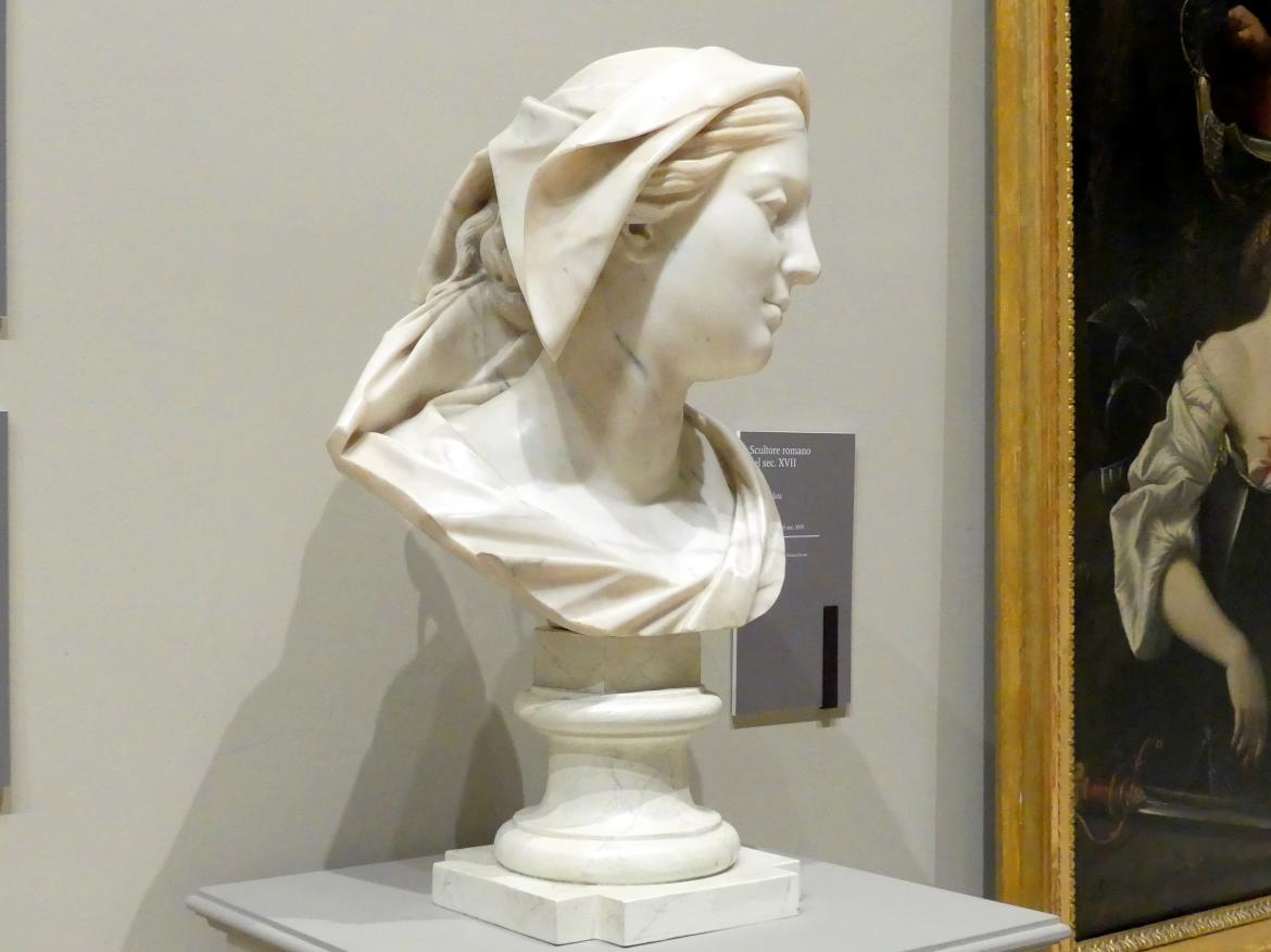 Verschleierte Frau, Modena, Galleria Estense, Saal 19, 2. Hälfte 17. Jhd., Bild 2/5