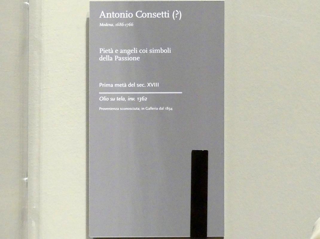 Antonio Consetti: Pietà und Engel mit den Arma Christi, 1. Hälfte 18. Jhd., Bild 2/2
