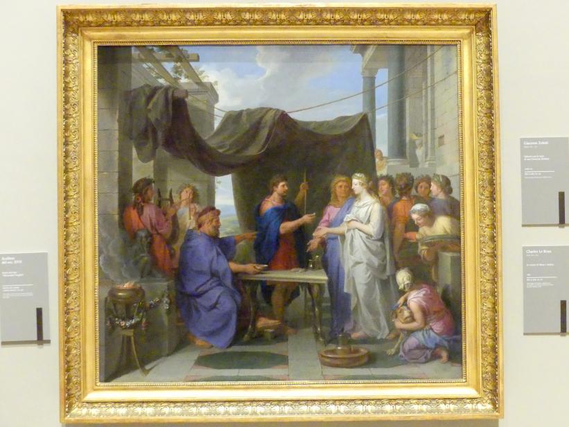 Charles Le Brun (1640–1689), Die Hochzeit Moses und Zipporas, Modena, Galleria Estense, Saal 20, 1687