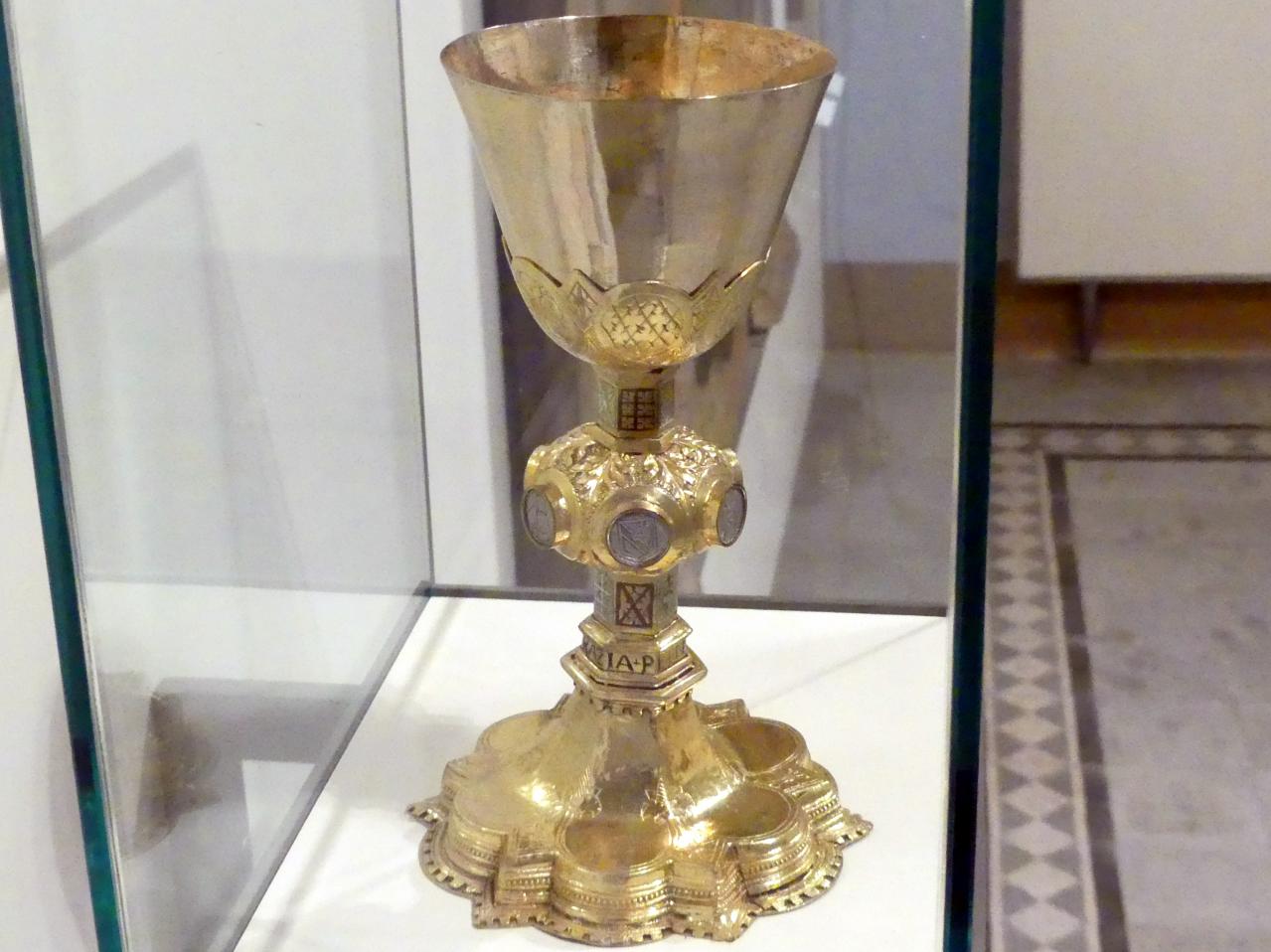 Kelch, Percenna, Chiesa di San Lorenzo, jetzt Buonconvento, Museo d’Arte Sacra della Val d’Arbia, Saal 3, Beginn 14. Jhd., Bild 3/4