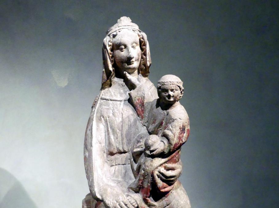 Thronende Madonna mit Kind, Prag, Nationalgalerie im Agneskloster, Saal A, 1220–1250, Bild 2/5