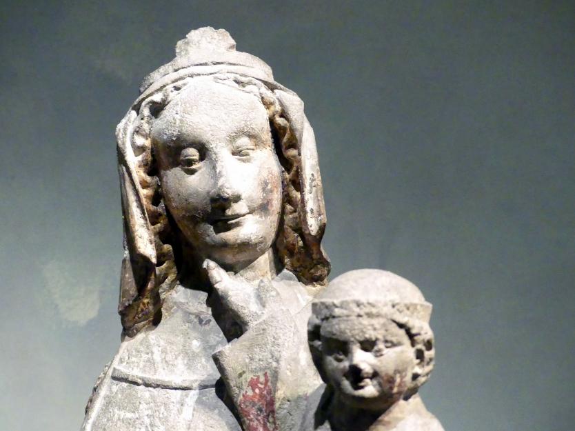 Thronende Madonna mit Kind, Prag, Nationalgalerie im Agneskloster, Saal A, 1220–1250, Bild 3/5