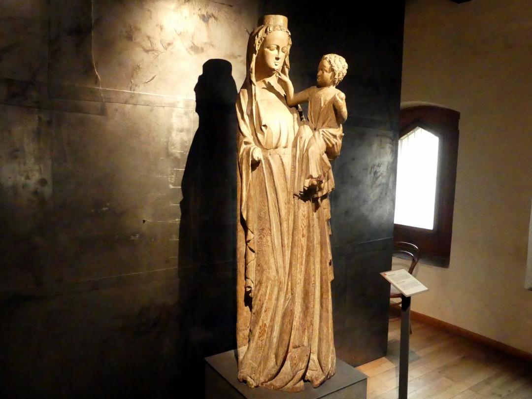 Madonna von Strakonice, Strakonitz (Strakonice), Burg Strakonice, jetzt Prag, Nationalgalerie im Agneskloster, Saal A, um 1300–1320, Bild 2/10