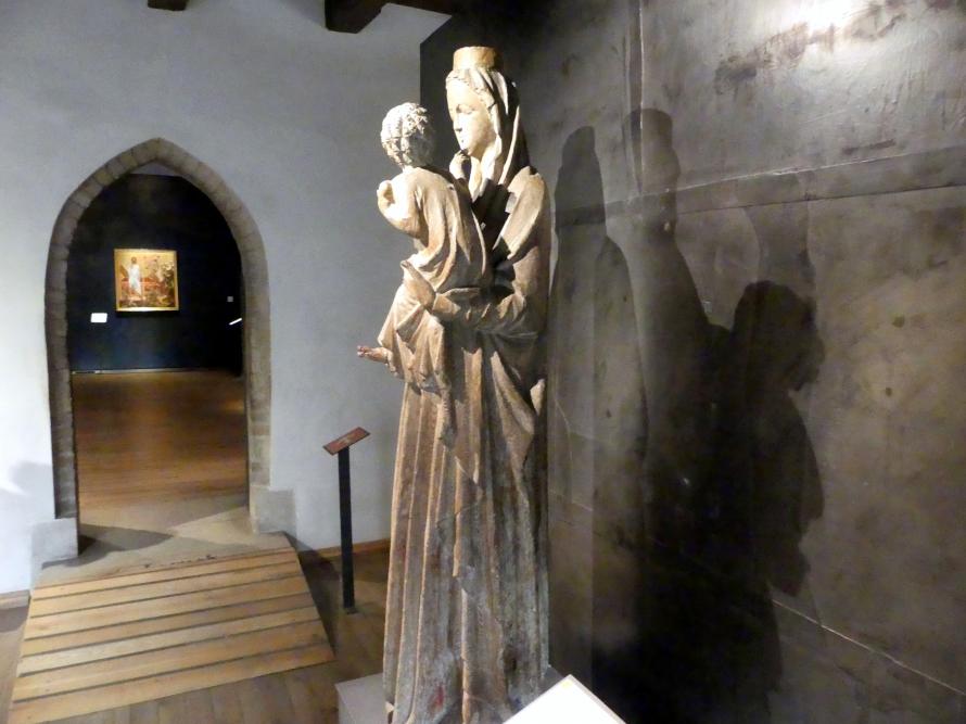 Madonna von Strakonice, Strakonitz (Strakonice), Burg Strakonice, jetzt Prag, Nationalgalerie im Agneskloster, Saal A, um 1300–1320, Bild 4/10
