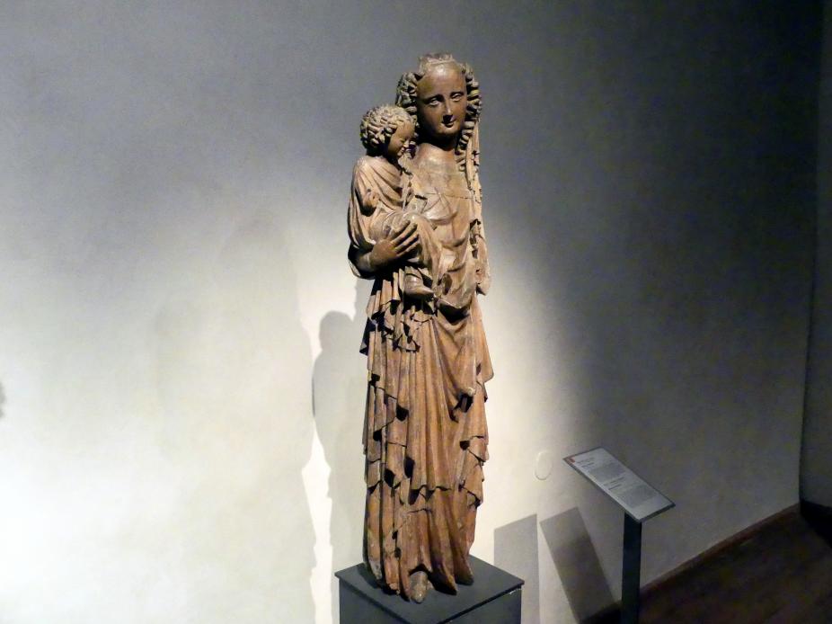 Meister der Madonna von Michle (1340–1345), Madonna von Michle, Prag, Nationalgalerie im Agneskloster, Saal B, um 1340, Bild 3/11