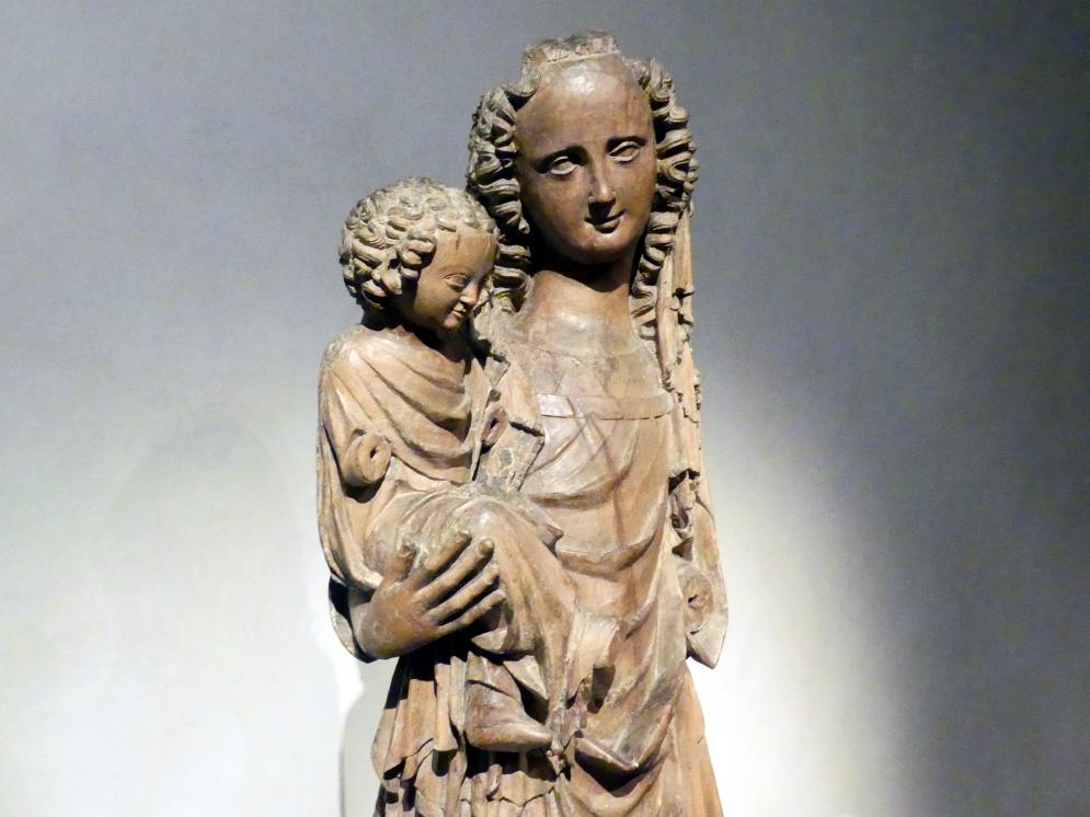 Meister der Madonna von Michle (1340–1345), Madonna von Michle, Prag, Nationalgalerie im Agneskloster, Saal B, um 1340, Bild 4/11