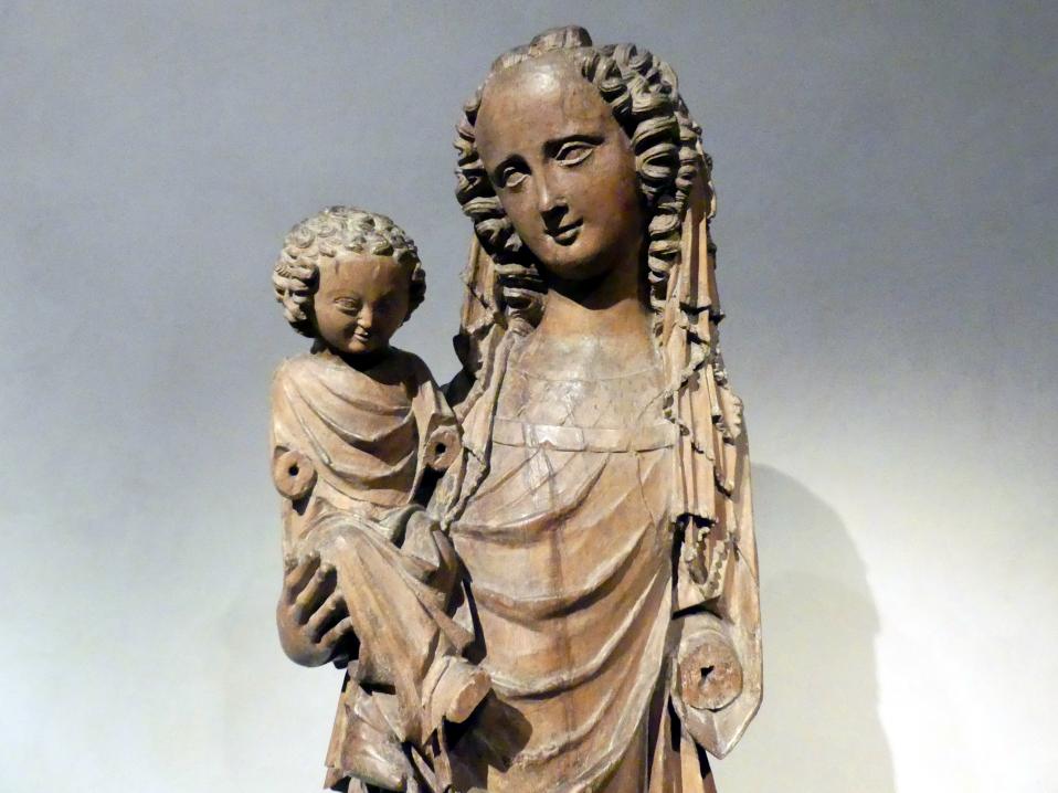 Meister der Madonna von Michle (1340–1345), Madonna von Michle, Prag, Nationalgalerie im Agneskloster, Saal B, um 1340, Bild 5/11