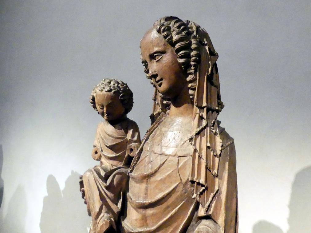 Meister der Madonna von Michle (1340–1345), Madonna von Michle, Prag, Nationalgalerie im Agneskloster, Saal B, um 1340, Bild 6/11