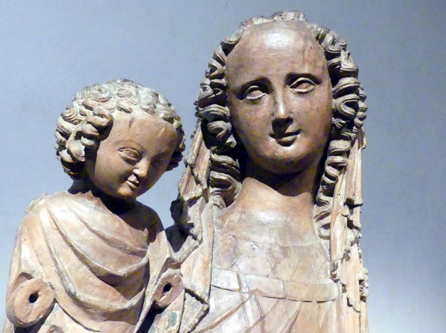 Meister der Madonna von Michle (1340–1345), Madonna von Michle, Prag, Nationalgalerie im Agneskloster, Saal B, um 1340, Bild 9/11