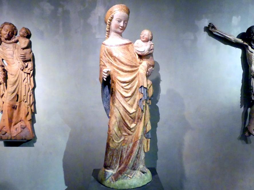 Madonna von Dolní Kalná, Kloster Heinrichsau (Wrchlab), ehem. Benediktinerkloster, jetzt Prag, Nationalgalerie im Agneskloster, Saal D, um 1340–1350