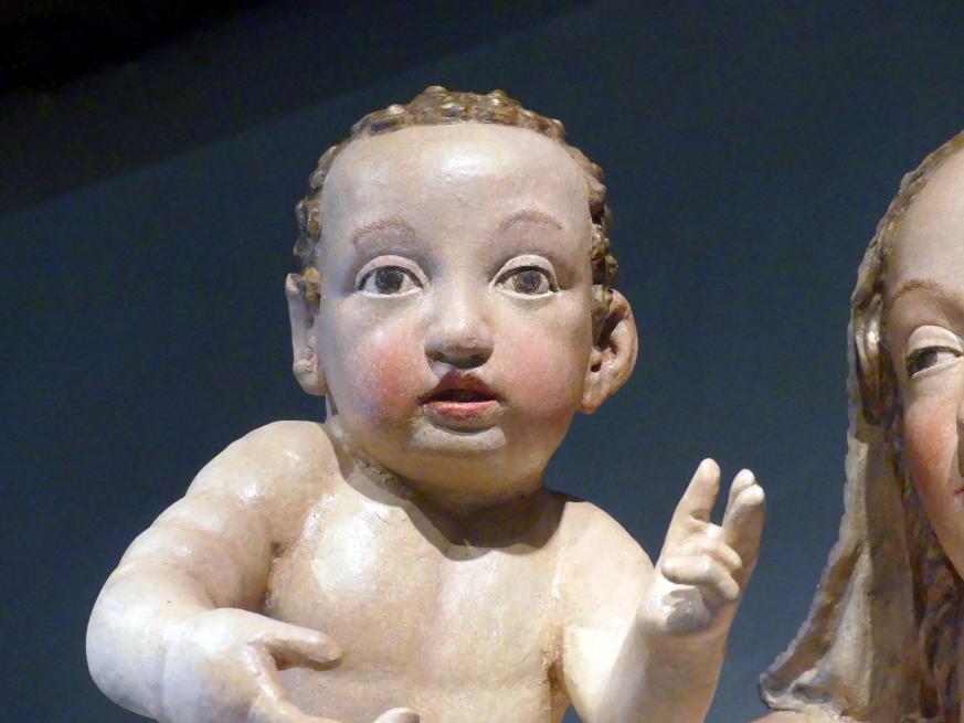 Meister der Žebrák-Madonna (1380–1385), Madonna von Žebrák, Bettlern (Žebrák), Pfarrkirche St. Laurentius, jetzt Prag, Nationalgalerie im Agneskloster, Saal E, um 1380, Bild 6/6