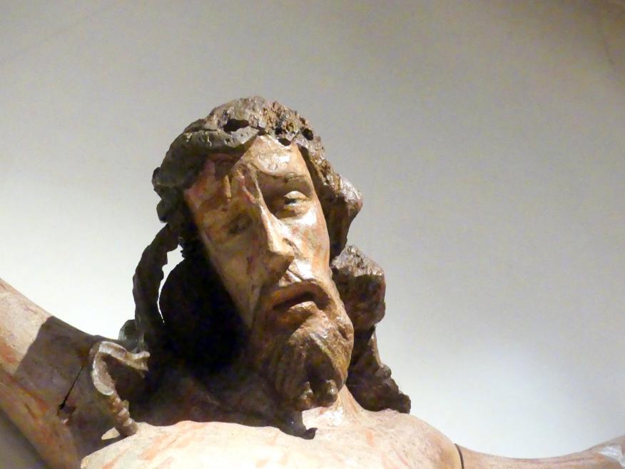 Meister des Teyner Kalvarienbergs (Umkreis) (1436), Gekreuzigter Christus, Graupen (Krupka), Kirche Mariä Himmelfahrt, jetzt Prag, Nationalgalerie im Agneskloster, Saal I, 1436, Bild 2/5