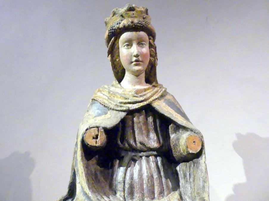 Thronenden Madonna, Prag, Nationalgalerie im Agneskloster, Saal J, um 1440, Bild 4/5