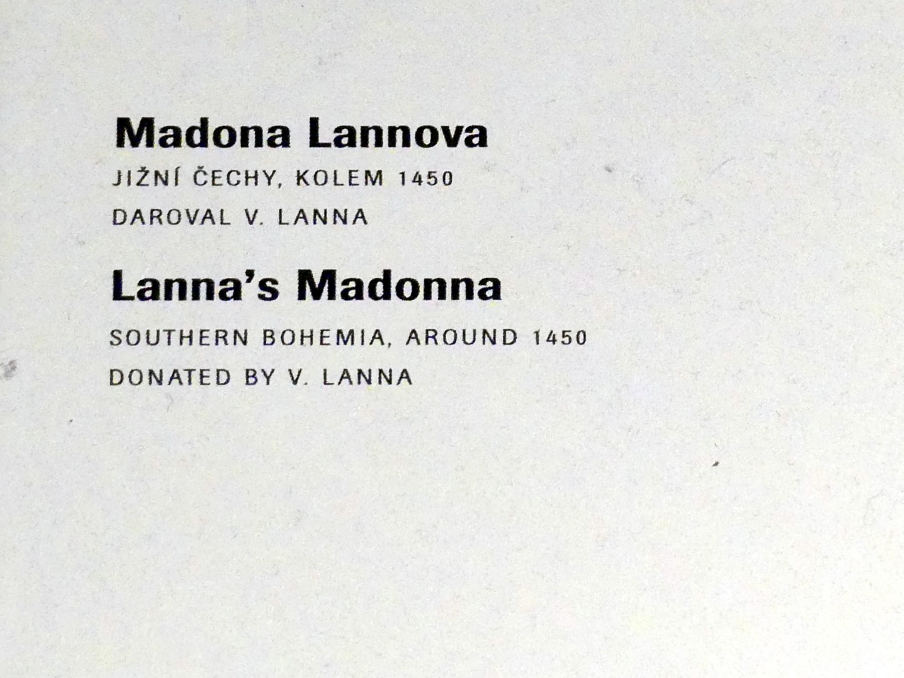 Maria mit Kind, Prag, Nationalgalerie im Agneskloster, Saal J, um 1450, Bild 2/2