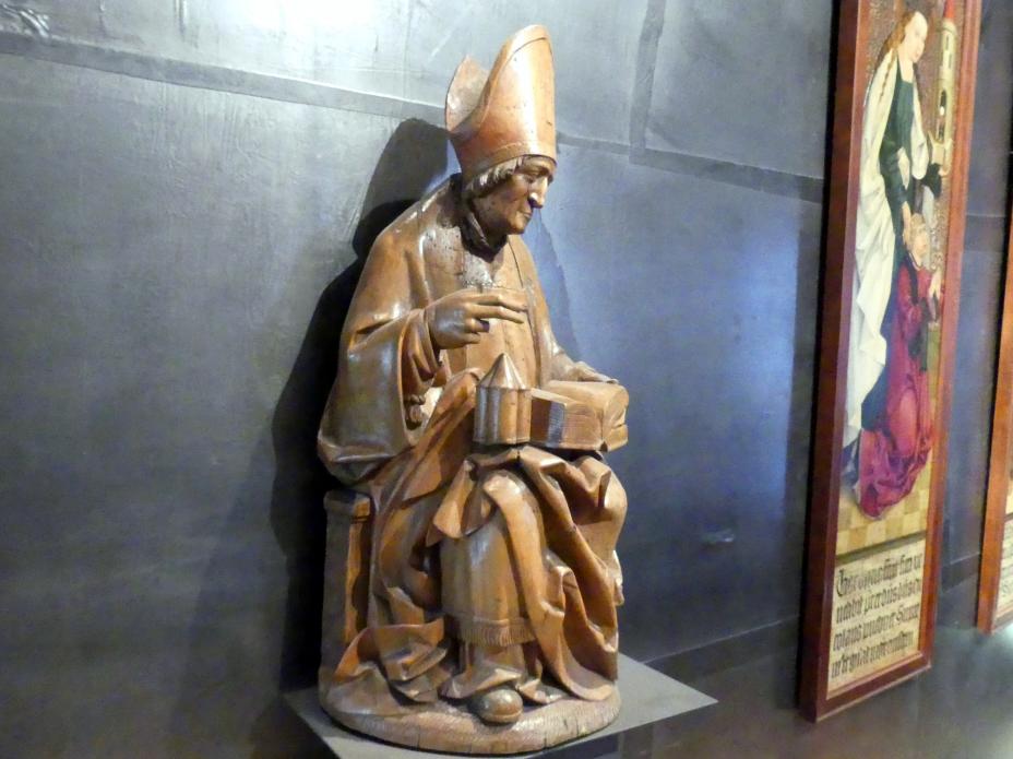 Heiliger Bischof, Prag, Nationalgalerie im Agneskloster, Saal K, um 1490, Bild 2/5