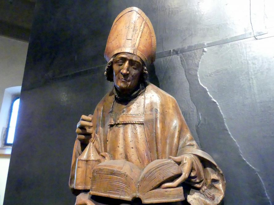 Heiliger Bischof, Prag, Nationalgalerie im Agneskloster, Saal K, um 1490, Bild 4/5