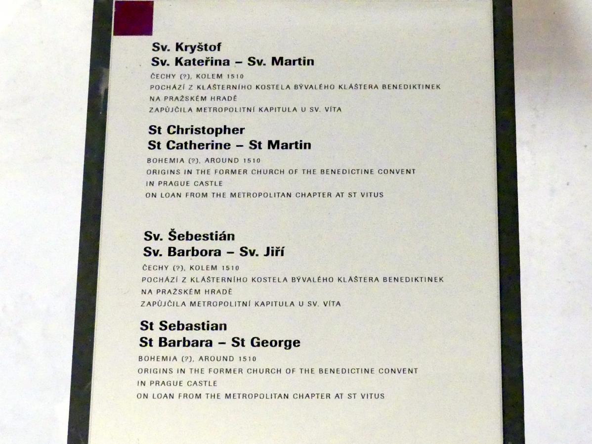 Hl. Martin, Prag-Hradschin, ehem. Benediktinerinnenabtei St. Georg, jetzt Prag, Nationalgalerie im Agneskloster, Saal L, um 1510, Bild 2/2