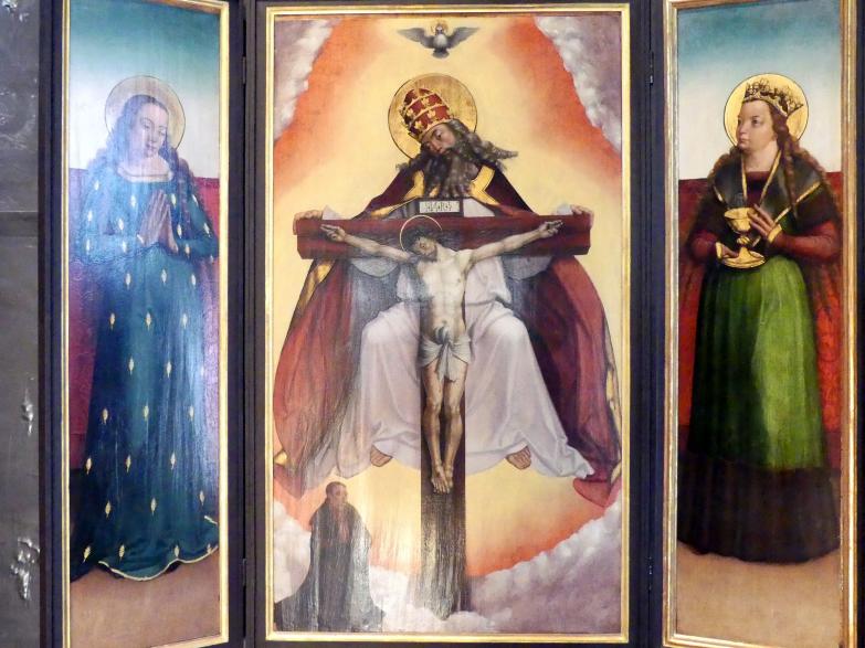 Meister des Leitmeritzer Altars (1500–1515), Dreifaltigkeitsaltar, Prag, Nationalgalerie im Agneskloster, Saal L, nach 1510, Bild 2/5