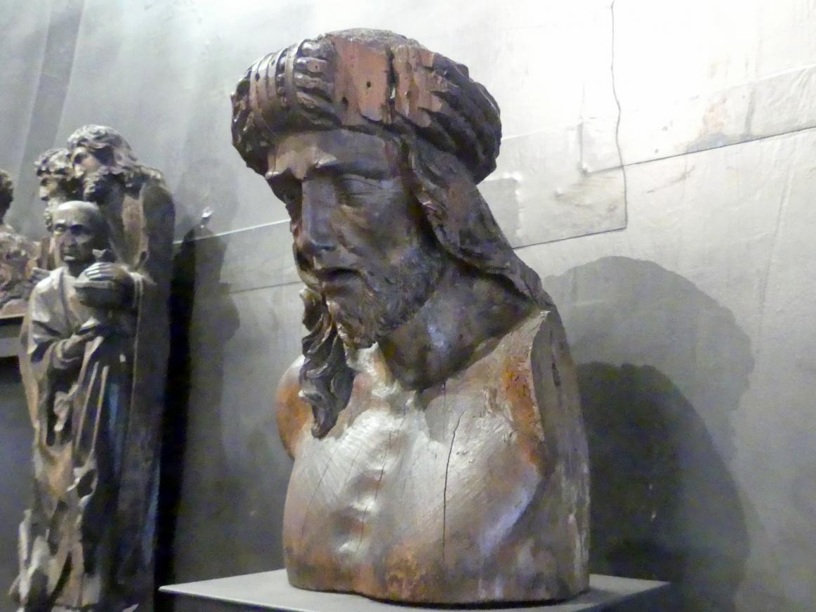 Meister PH (1527), Büste Christi als Schmerzensmann, Prag, Nationalgalerie im Agneskloster, Saal L, um 1525–1530, Bild 3/5