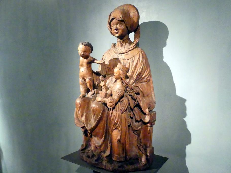 Meister der Grablegung von Sedlec (1520), Heilige Anna Selbdritt, Prag, Nationalgalerie im Agneskloster, Saal N, um 1520, Bild 2/5