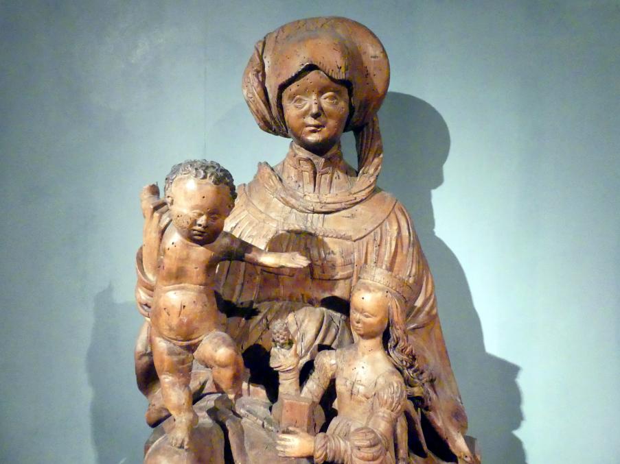 Meister der Grablegung von Sedlec (1520), Heilige Anna Selbdritt, Prag, Nationalgalerie im Agneskloster, Saal N, um 1520, Bild 4/5