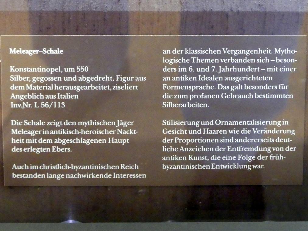 Meleager-Schale, München, Bayerisches Nationalmuseum, Saal 1, um 550, Bild 2/2