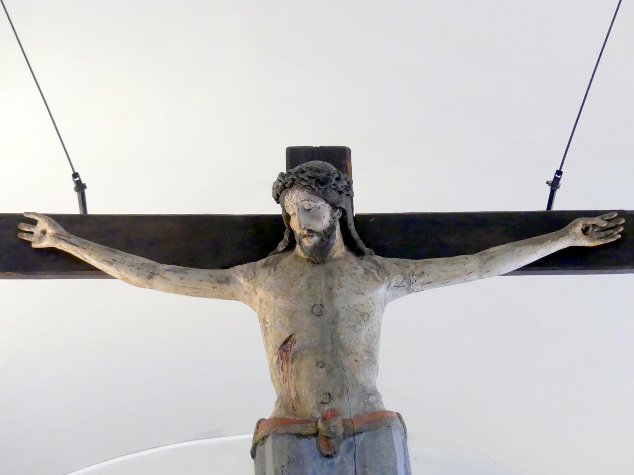 Kruzifix, Bamberg, Kirche St. Jakob, jetzt München, Bayerisches Nationalmuseum, Saal 1, um 1240–1250, Bild 2/4