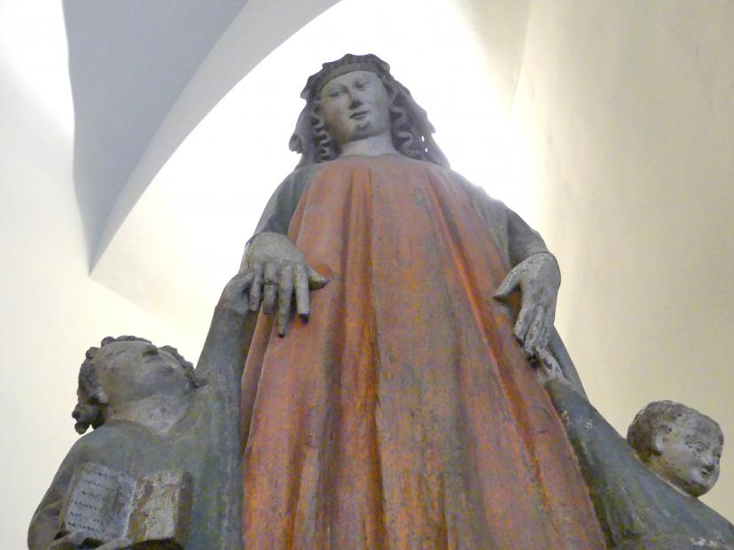 Sog. Grammatik mit Kindern, München, Bayerisches Nationalmuseum, Saal 2, um 1300, Bild 2/4