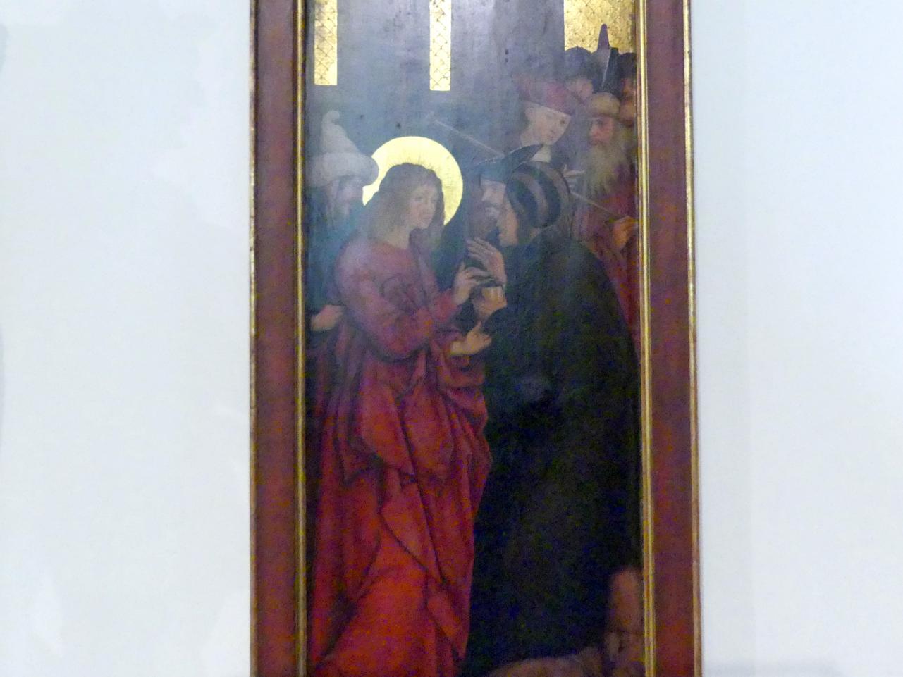 Bernhard Strigel (1475–1528), Martyrium des Heiligen Johannes Evangelist, Ottobeuren, Benediktinerabtei, jetzt München, Bayerisches Nationalmuseum, Saal 17, Undatiert, Bild 2/4