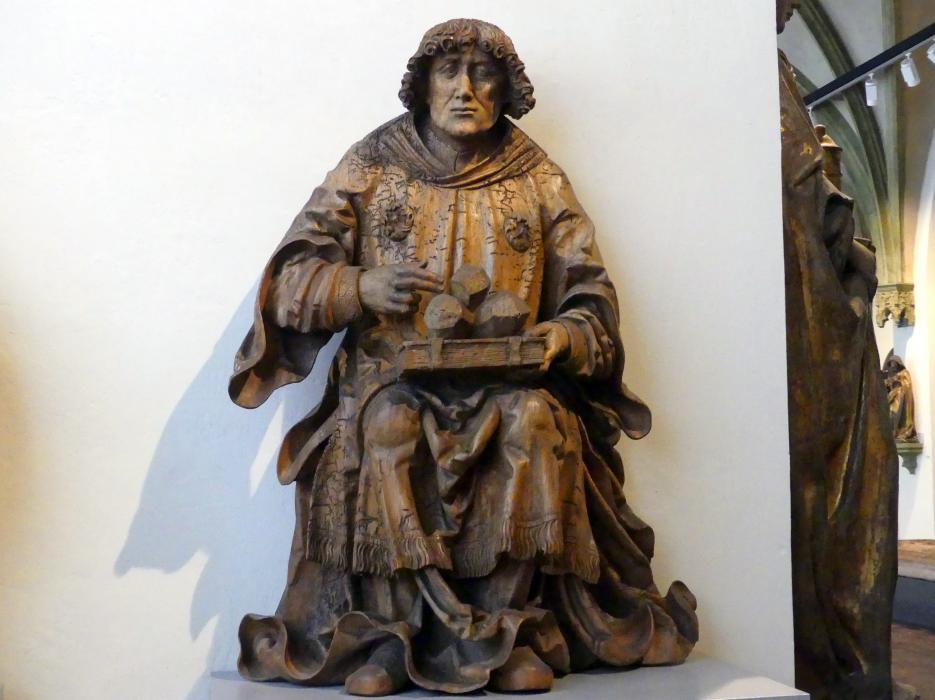 Meister der Altöttinger Türen (Matthäus Krinis?) (1517–1525), Hl. Stephanus, München, Bayerisches Nationalmuseum, Saal 15, um 1520–1530, Bild 2/4