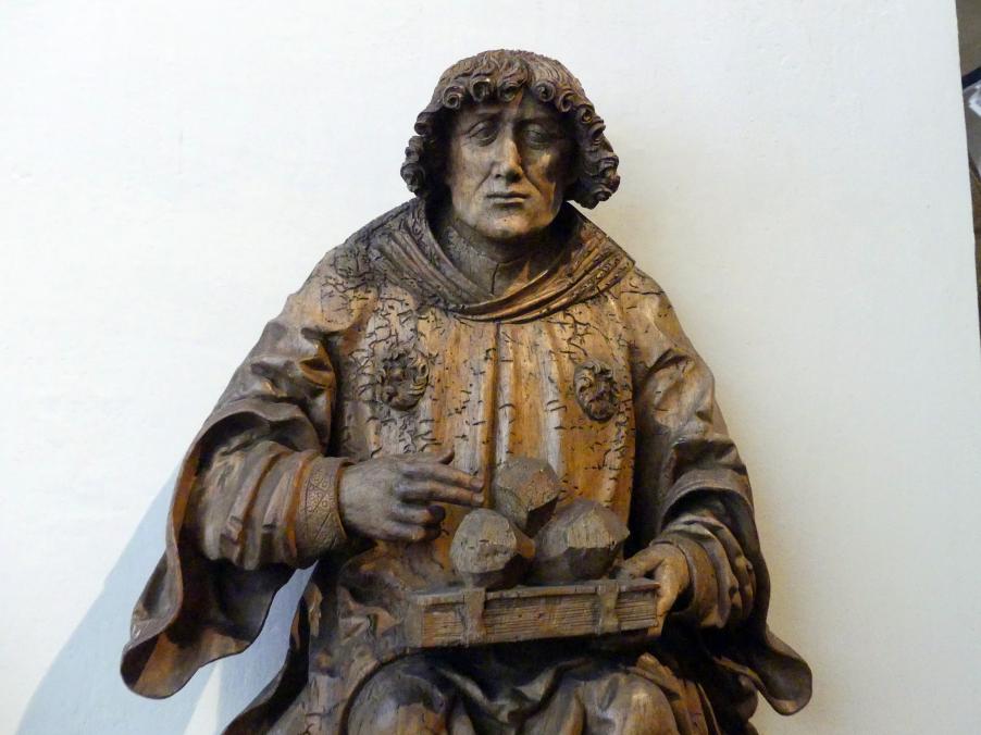 Meister der Altöttinger Türen (Matthäus Krinis?) (1517–1525), Hl. Stephanus, München, Bayerisches Nationalmuseum, Saal 15, um 1520–1530, Bild 3/4