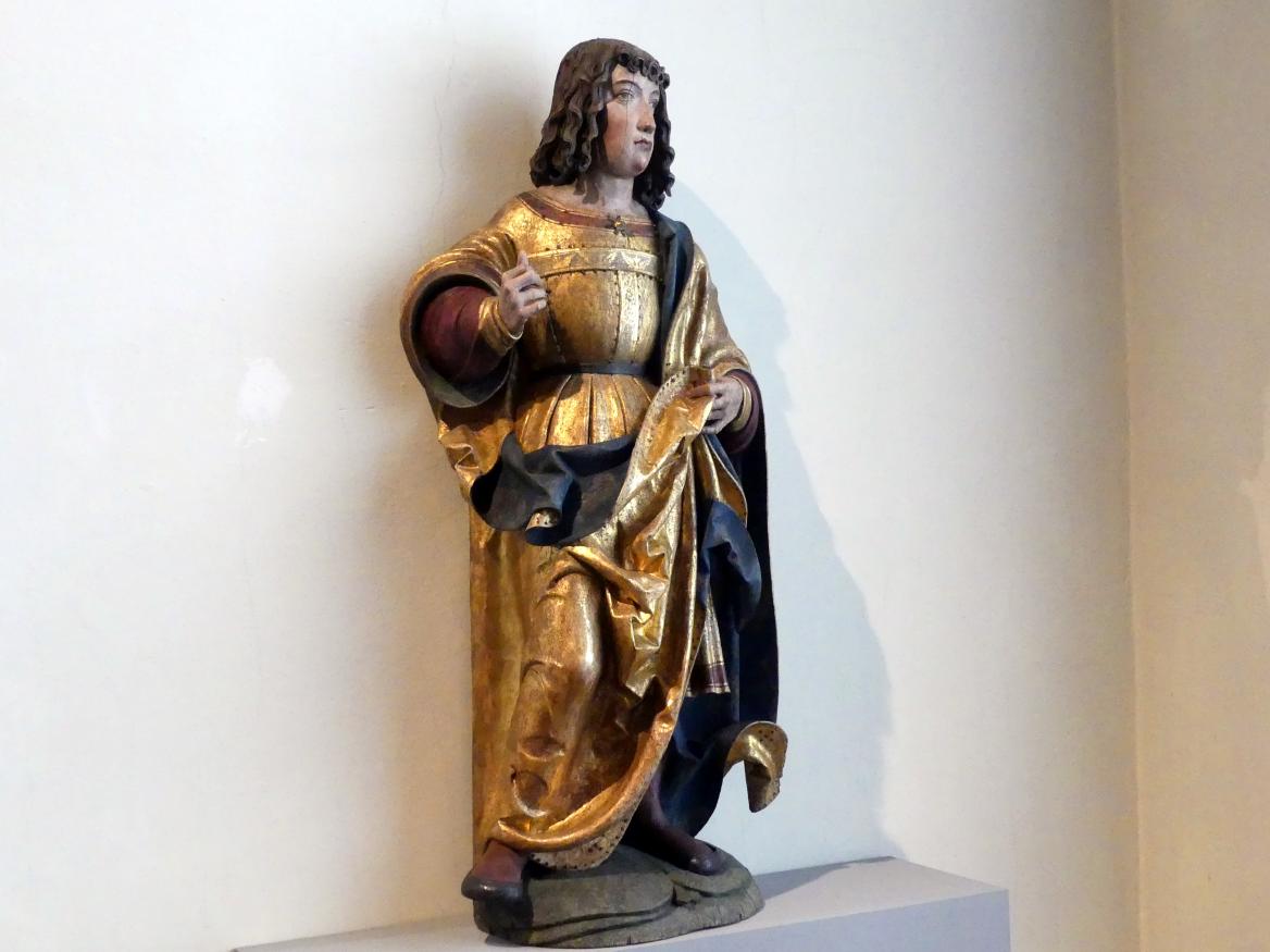 Meister von Rabenden (1515–1520), Hl. Sebastian (?), München, Bayerisches Nationalmuseum, Saal 15, um 1510–1520, Bild 2/5