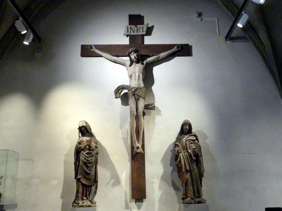 Kruzifix, München, Bayerisches Nationalmuseum, Saal 15, um 1500, Bild 3/3