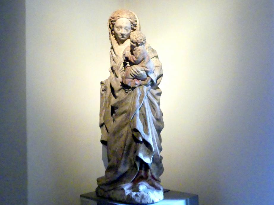 Muttergottes mit Kind, München, Bayerisches Nationalmuseum, Saal 7, um 1420, Bild 2/4