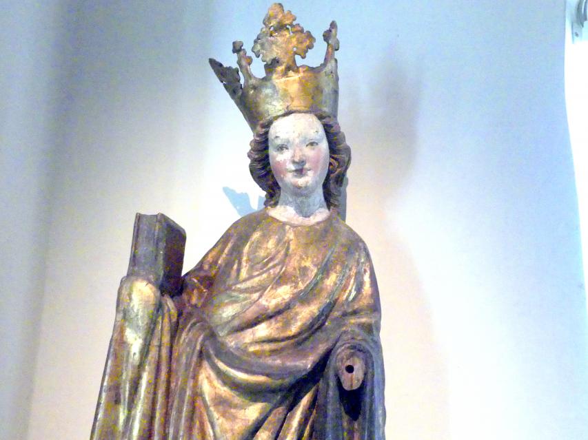 Heilige Katharina, München, Bayerisches Nationalmuseum, Saal 7, um 1420–1430, Bild 3/4