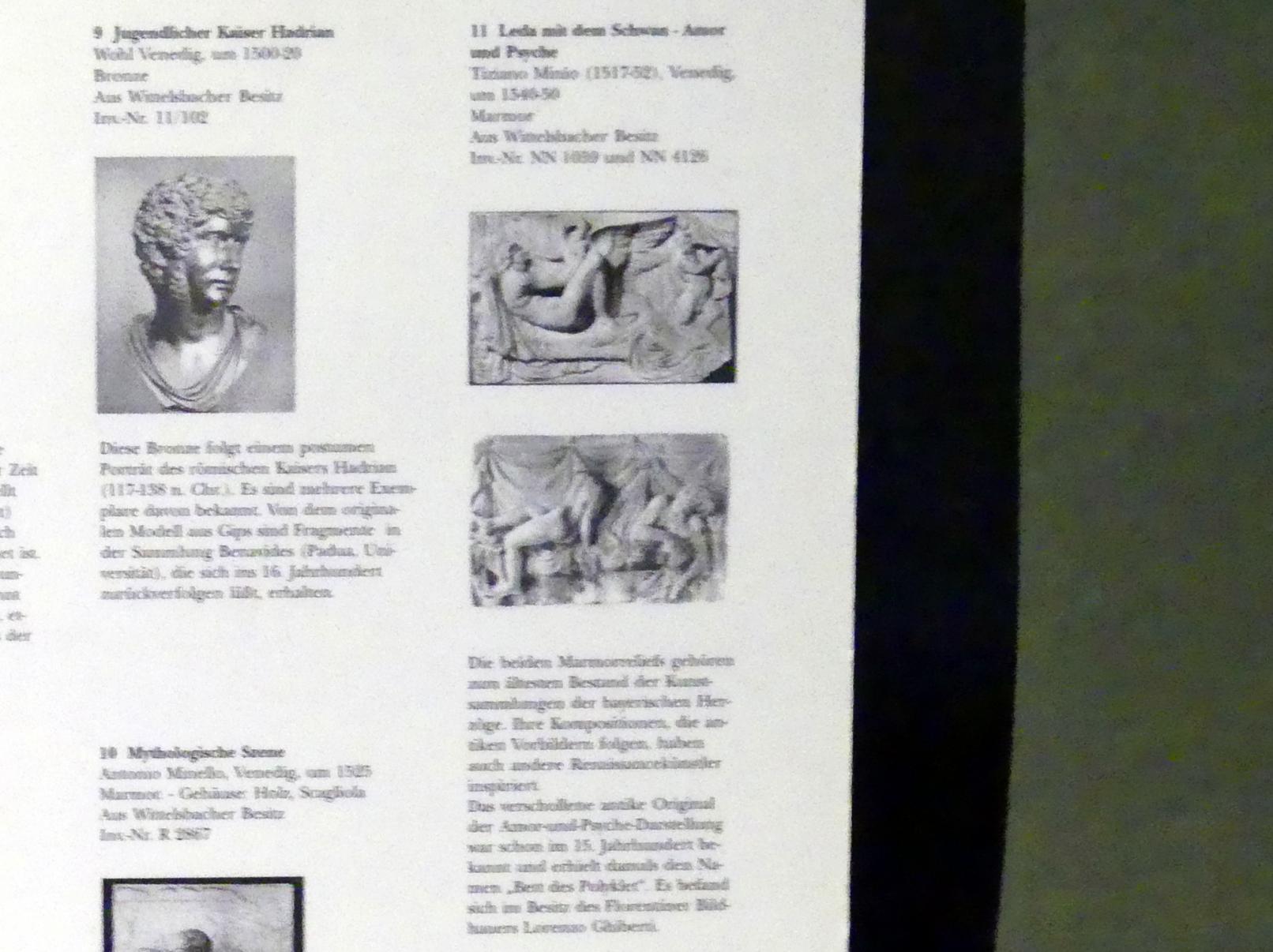 Tiziano Minio (1547), Leda mit dem Schwan, München, Bayerisches Nationalmuseum, Saal 23, um 1545–1550, Bild 2/2