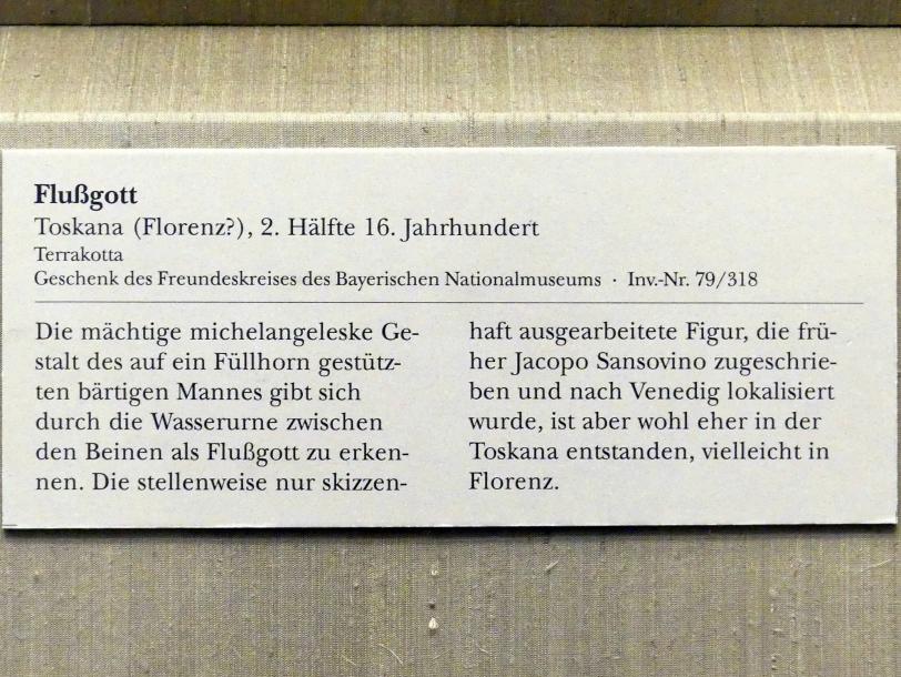 Flussgott, München, Bayerisches Nationalmuseum, Saal 25, 2. Hälfte 16. Jhd., Bild 2/2