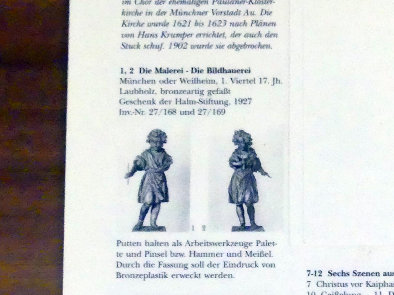Die Malerei, München, Bayerisches Nationalmuseum, Saal 25, 1. Viertel 17. Jhd., Bild 2/2