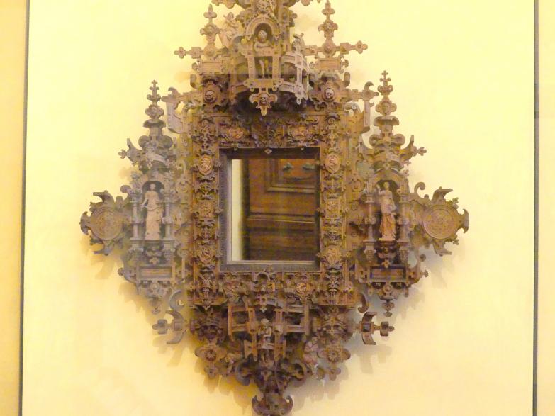 Spiegelrahmen, München, Bayerisches Nationalmuseum, Saal 26, um 1590, Bild 2/3