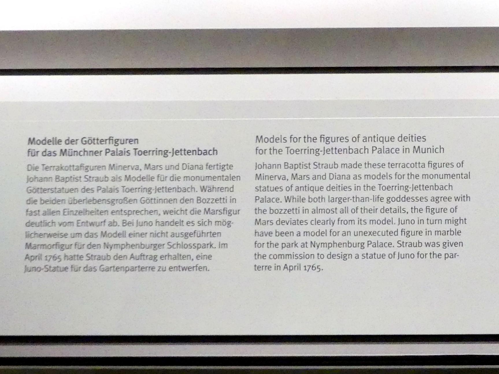 Johann Baptist Straub (1731–1777), Juno - Modell für das Münchner Palais Toerring-Jettenbach, München, ehem. Palais Törring-Jettenbach, jetzt Hauptpost, jetzt München, Bayerisches Nationalmuseum, Saal 43, um 1765, Bild 3/3