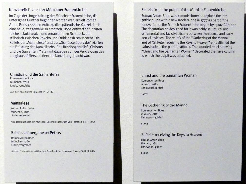 Roman Anton Boos (1767–1790), Mannalese, München, Dom zu Unserer Lieben Frau (Frauenkirche), jetzt München, Bayerisches Nationalmuseum, Saal 43, 1780, Bild 2/2
