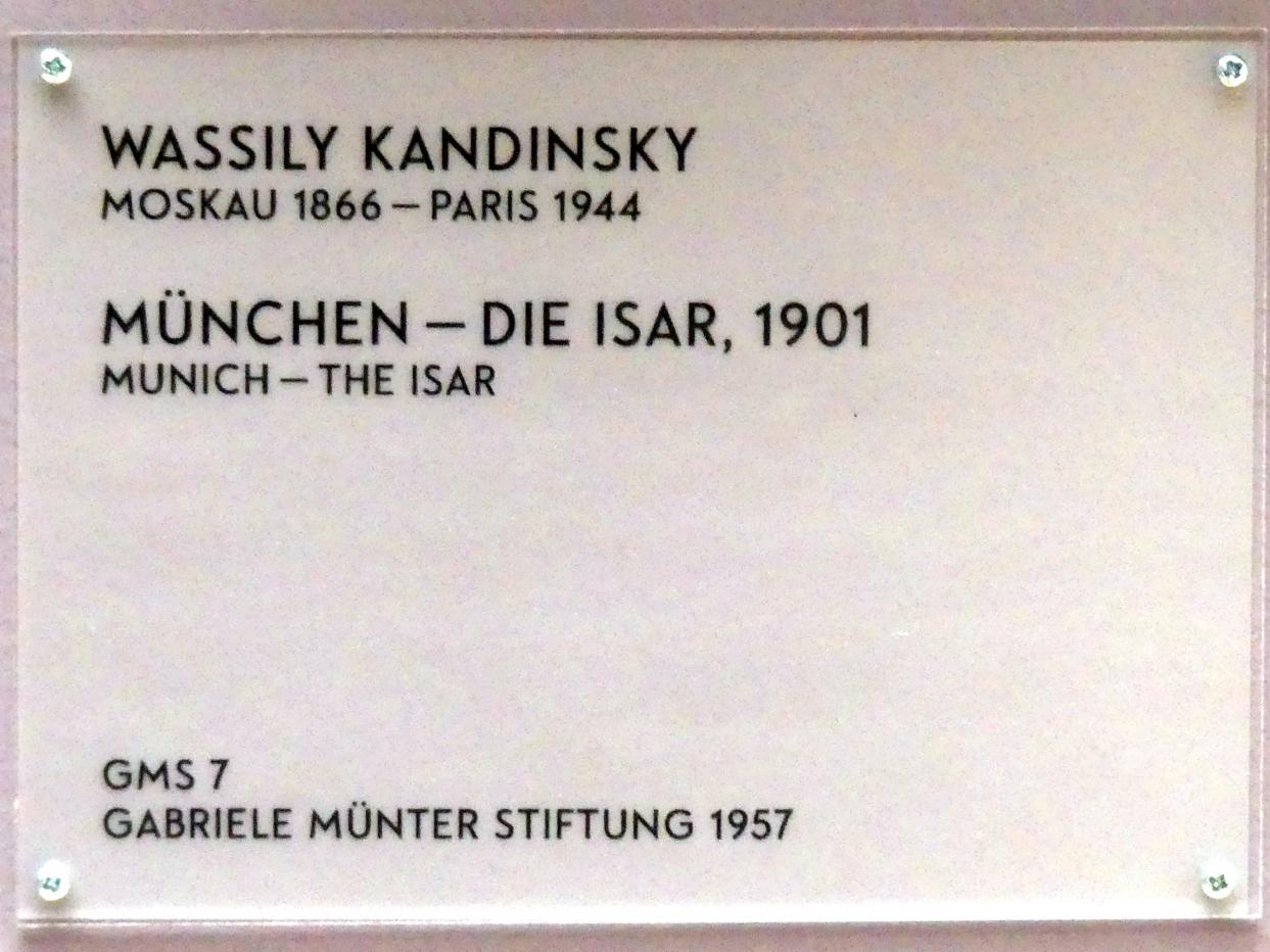 Wassily Kandinsky (1900–1943), München - Die Isar, München, Lenbachhaus, Saal 32, 1901, Bild 2/2
