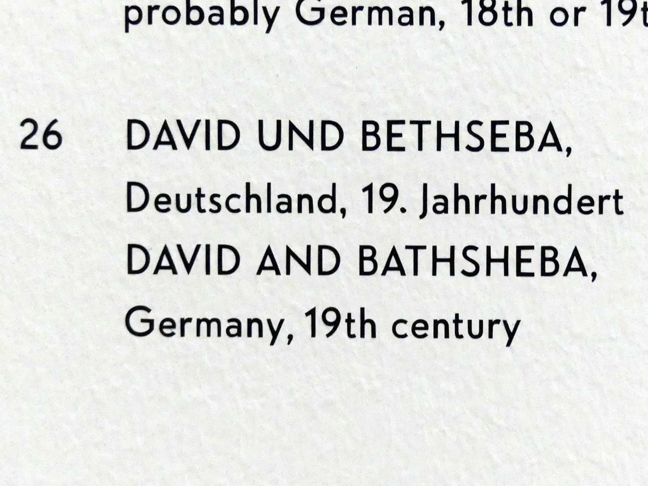 David und Bethseba, München, Lenbachhaus, Saal 33, 19. Jhd., Bild 2/2