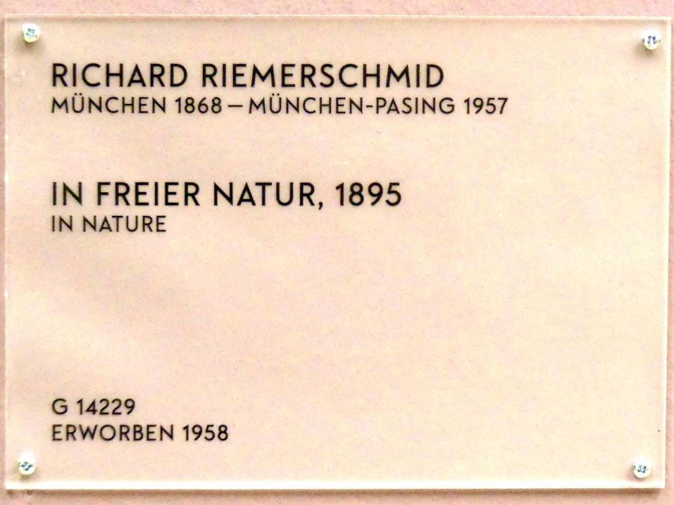 Richard Riemerschmid (1893–1906), In freier Natur, München, Lenbachhaus, Saal 31, 1895, Bild 2/2