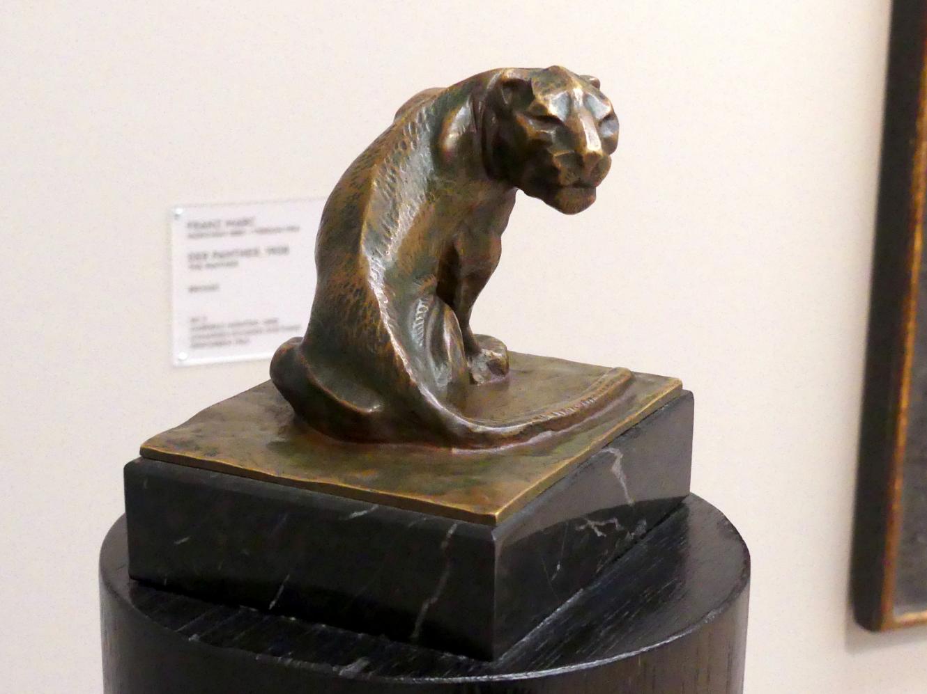 Franz Marc (1904–1914), Der Panther, München, Lenbachhaus, Saal 29, 1908, Bild 3/6
